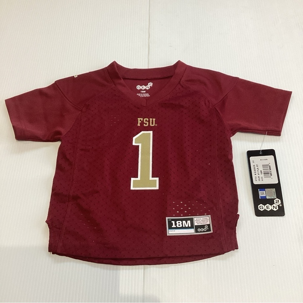 Florida State Seminoles #1 Football Jersey Infant Baby Toddler 18m